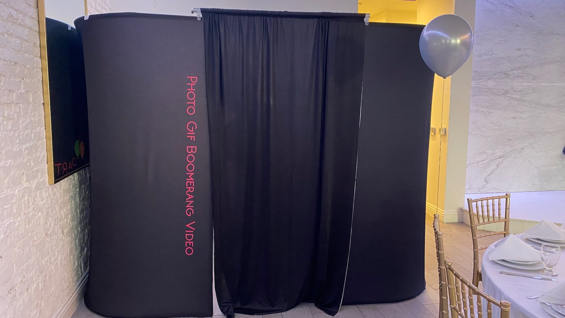 picture of photobooth set up