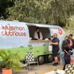 Spirit 66, Coachella Party versatile Vintage Airstream at Venice Golf Club for a pop up store event organized by Lululemon