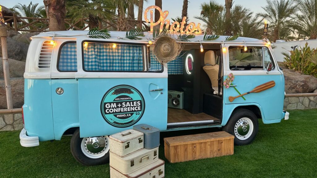 Callie, Coachella Party VW Photo Booth Bus at Empire Grand Oasis in Thermal, CA for an AEG Presents event